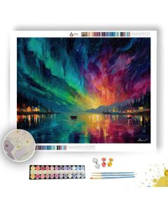 NORTHERN LIGHTS LAGOON - Paint by Numbers Full Kit