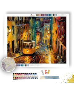 LISBON TRAM EVENING - Paint by Numbers Full Kit