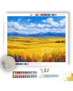 PRAIRIE GOLDEN FIELD - Paint by Numbers Full Kit