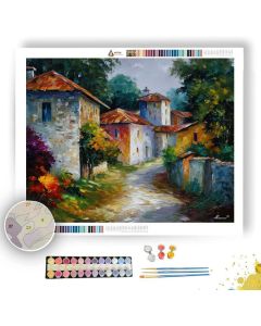 SWEDISH VILLAGE ROAD - Paint by Numbers Full Kit
