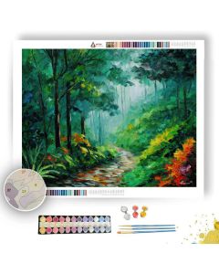 BRAZILIAN JUNGLE PATH - Paint by Numbers Full Kit