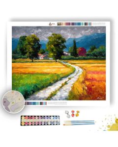 AUSTRIAN COUNTRYSIDE ROAD - Paint by Numbers Full Kit