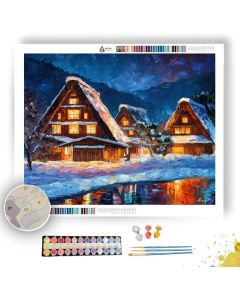 SHIRAKAWA GO WINTER - Paint by Numbers Full Kit