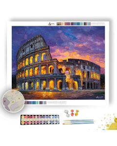 ROME COLISEUM DUSK - Paint by Numbers Full Kit