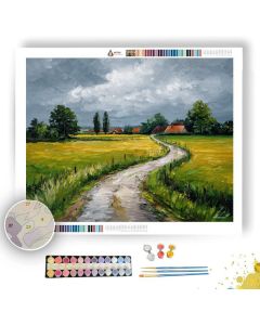 DUTCH COUNTRYSIDE ROAD - Paint by Numbers Full Kit