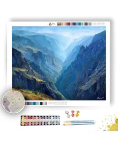 COLCA CANYON DEPTHS - Paint by Numbers Full Kit