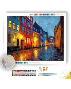 AARHUS OLD TOWN - Paint by Numbers Full Kit