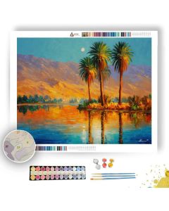 EGYPTIAN OASIS - Paint by Numbers Full Kit
