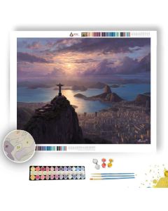 CHRIST REDEEMER GLOW - Paint by Numbers Full Kit