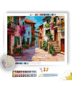 PORTUGUESE TILE STREET - Paint by Numbers Full Kit