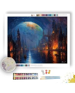 MOONFALL METROPOLIS - Paint by Numbers Full Kit