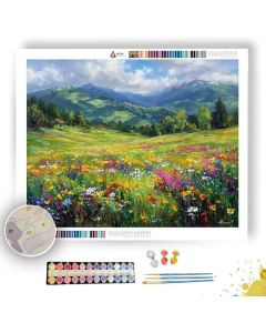 NORWEGIAN SUMMER MEADOW - Paint by Numbers Full Kit