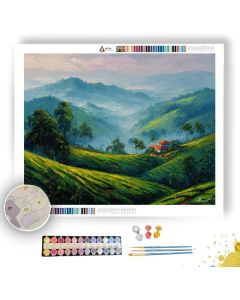 JAVA TEA HILLS - Paint by Numbers Full Kit