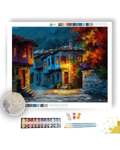 TURKISH VILLAGE ROAD - Paint by Numbers Full Kit