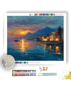EGYPTIAN COAST DAWN - Paint by Numbers Full Kit