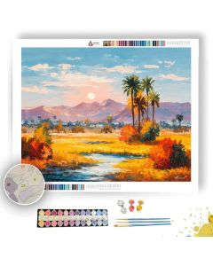 EGYPTIAN AUTUMN DESERT - Paint by Numbers Full Kit