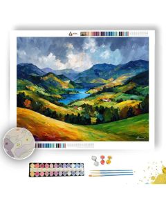 SALZKAMMERGUT HILLS - Paint by Numbers Full Kit