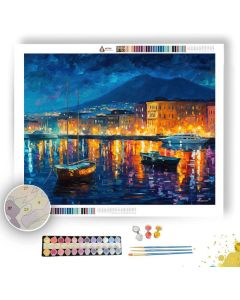 NAPLES HARBOR GLOW - Paint by Numbers Full Kit