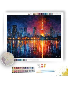 TOKYO NIGHT GLOW - Paint by Numbers Full Kit