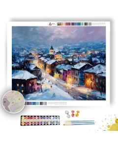 WHITEHORSE WINTER LIGHT - Paint by Numbers Full Kit