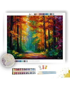 IRISH AUTUMN WOODS - Paint by Numbers Full Kit