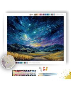 IRISH NIGHT SKY - Paint by Numbers Full Kit