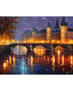 PARIS BRIDGE TWILIGHT