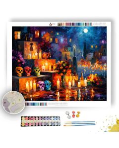 DAY OF THE DEAD GLOW - Paint by Numbers Full Kit