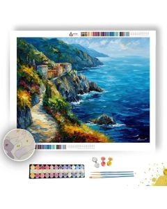 LIGURIA COAST PATH - Paint by Numbers Full Kit