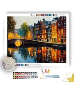 DUTCH CANAL MORNING - Paint by Numbers Full Kit