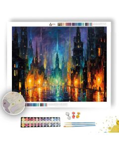 OBSIDIAN SPIRE CITY - Paint by Numbers Full Kit