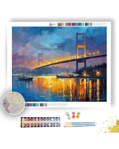 ISTANBUL BRIDGE DUSK - Paint by Numbers Full Kit