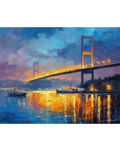 ISTANBUL BRIDGE DUSK