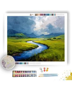 SOUTH AFRICAN RIVER CURVE - Paint by Numbers Full Kit