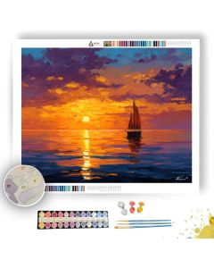 BALI COAST SUNSET - Paint by Numbers Full Kit