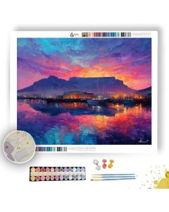 TABLE MOUNTAIN DAWN - Paint by Numbers Full Kit