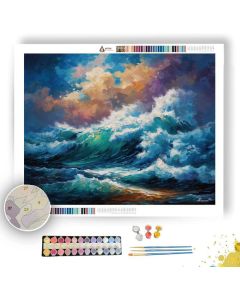 NAZARE COAST WAVES - Paint by Numbers Full Kit