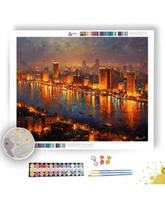 CAIRO CITY LIGHTS - Paint by Numbers Full Kit