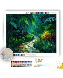 BALI JUNGLE PATH - Paint by Numbers Full Kit