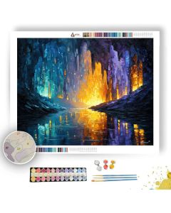 WAITOMO GLOW CAVES - Paint by Numbers Full Kit