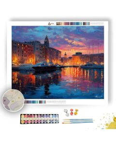 GENOA PORT EVENING - Paint by Numbers Full Kit
