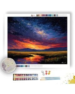 DUTCH NIGHT SKY - Paint by Numbers Full Kit