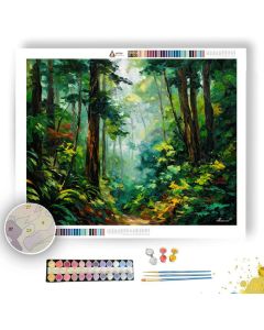 WEST COAST RAINFOREST - Paint by Numbers Full Kit