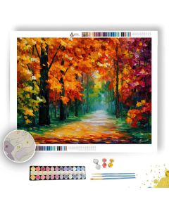 SPANISH AUTUMN PATH - Paint by Numbers Full Kit