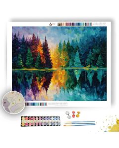 SWEDISH LAKE REFLECTION - Paint by Numbers Full Kit