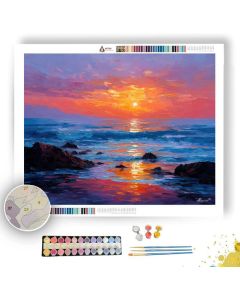 TURKISH COAST SUNSET - Paint by Numbers Full Kit