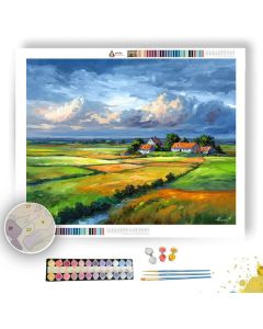 DANISH COUNTRYSIDE FIELDS - Paint by Numbers Full Kit