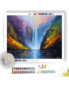 SKOGAFOSS VEIL - Paint by Numbers Full Kit
