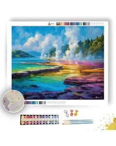 ROTORUA GEOTHERMAL STEAM - Paint by Numbers Full Kit