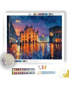 MILAN EVENING SQUARE - Paint by Numbers Full Kit